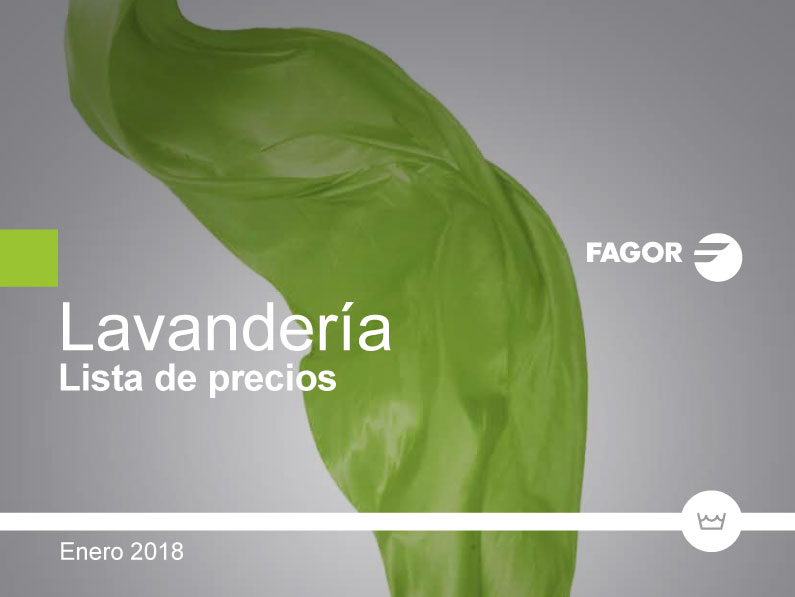 Nueva tarifa de LAVANDERIA FAGOR INDUSTRIAL 2018