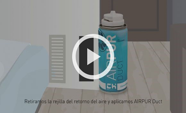 AIRPUR DUCT, VIDEO Eliminador de olores para conductos de aire acondicionado.